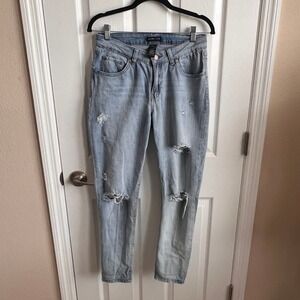 Sincerely Jules Distressed Jeans Ripped Light‎ Wash Denim Size 9/29